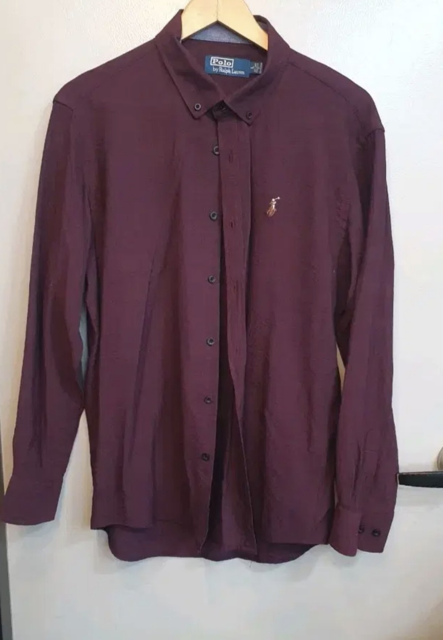 폴로랄프로렌 와인셔츠L 봄가을용딥한와인이라 아주고급지고이뻐요 상태굿
