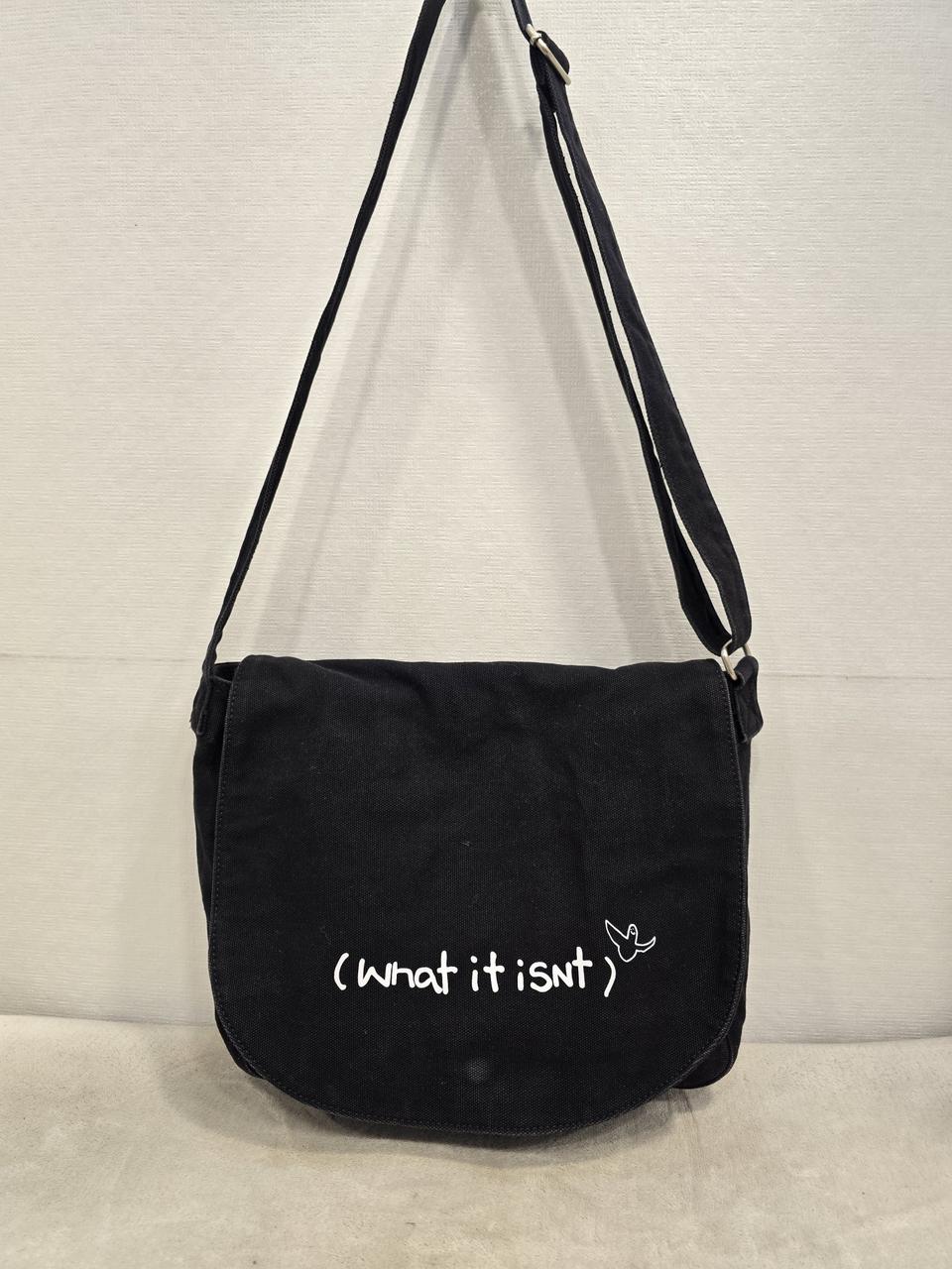 와릿이즌 남여공용 캔버스 메신저백 크로스백