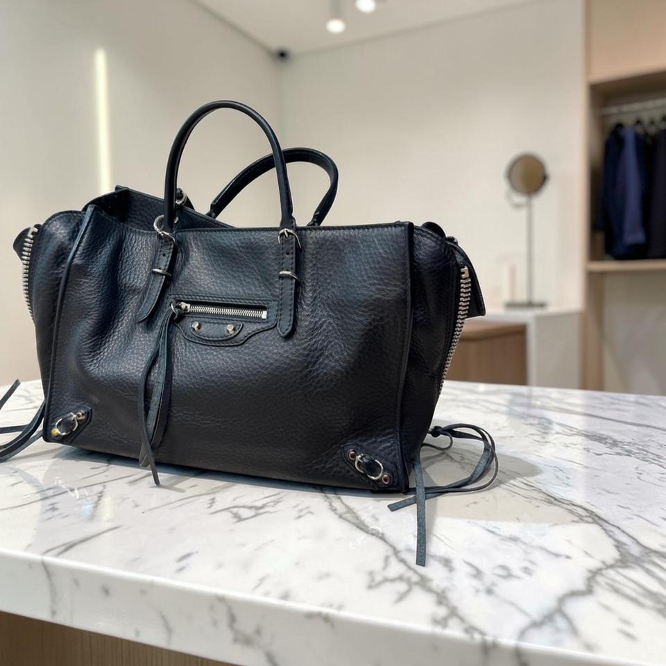 발렌시아가 파피에르 A6 블랙 토트백