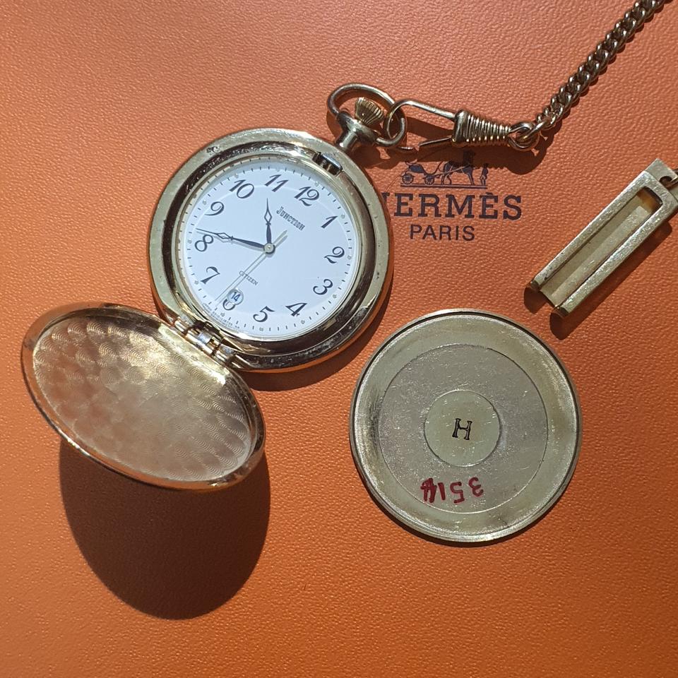 시티즌 정션 쿼츠 회중시계 포켓워치