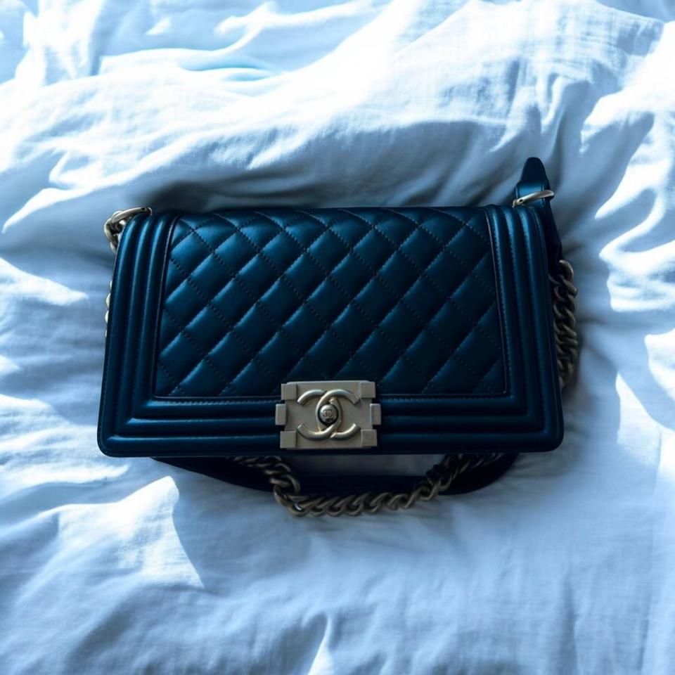 샤넬 보이백 블랙 금장