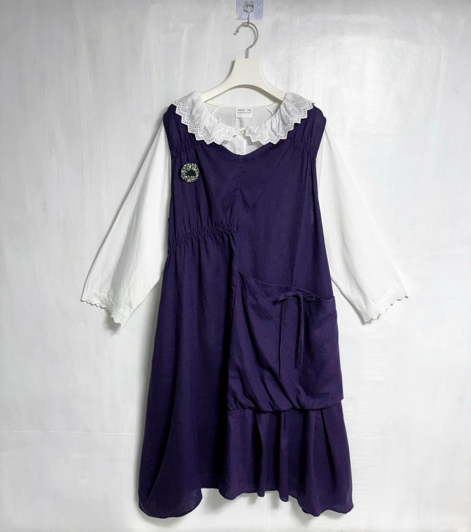 김도형 디자이너 마 100% 조끼 원피스