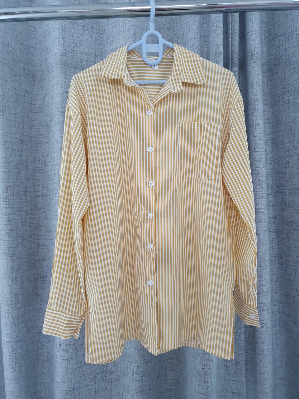 (새상품)스트라이프 블라우스 66~77반