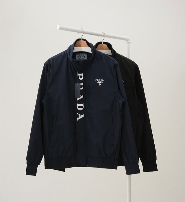 프라다 남성 블루종 자켓