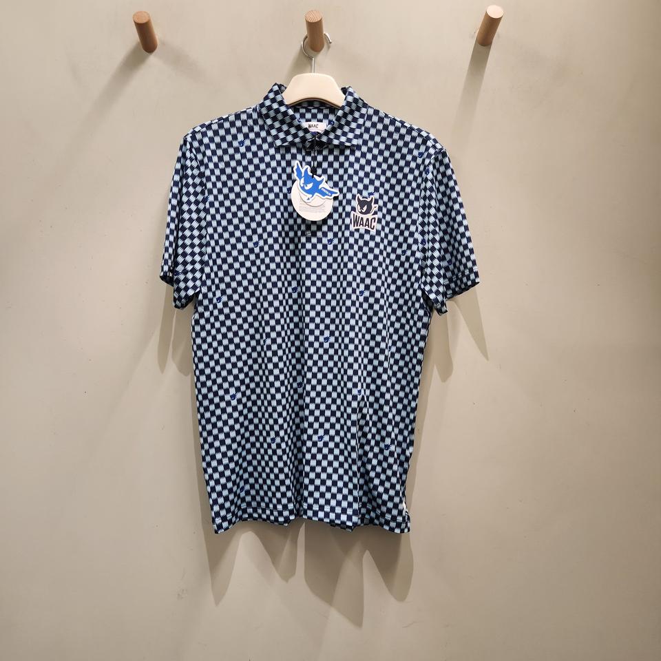새상품 )[WAAC] 왁 남성  WAAC GG 체커 폴로 골프   티셔츠