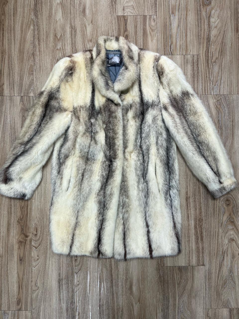 진도 Sagamink 통 밍크 코트