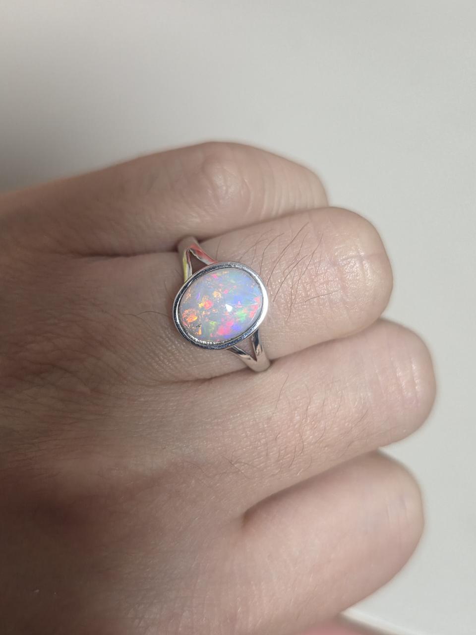 오팔 은반지