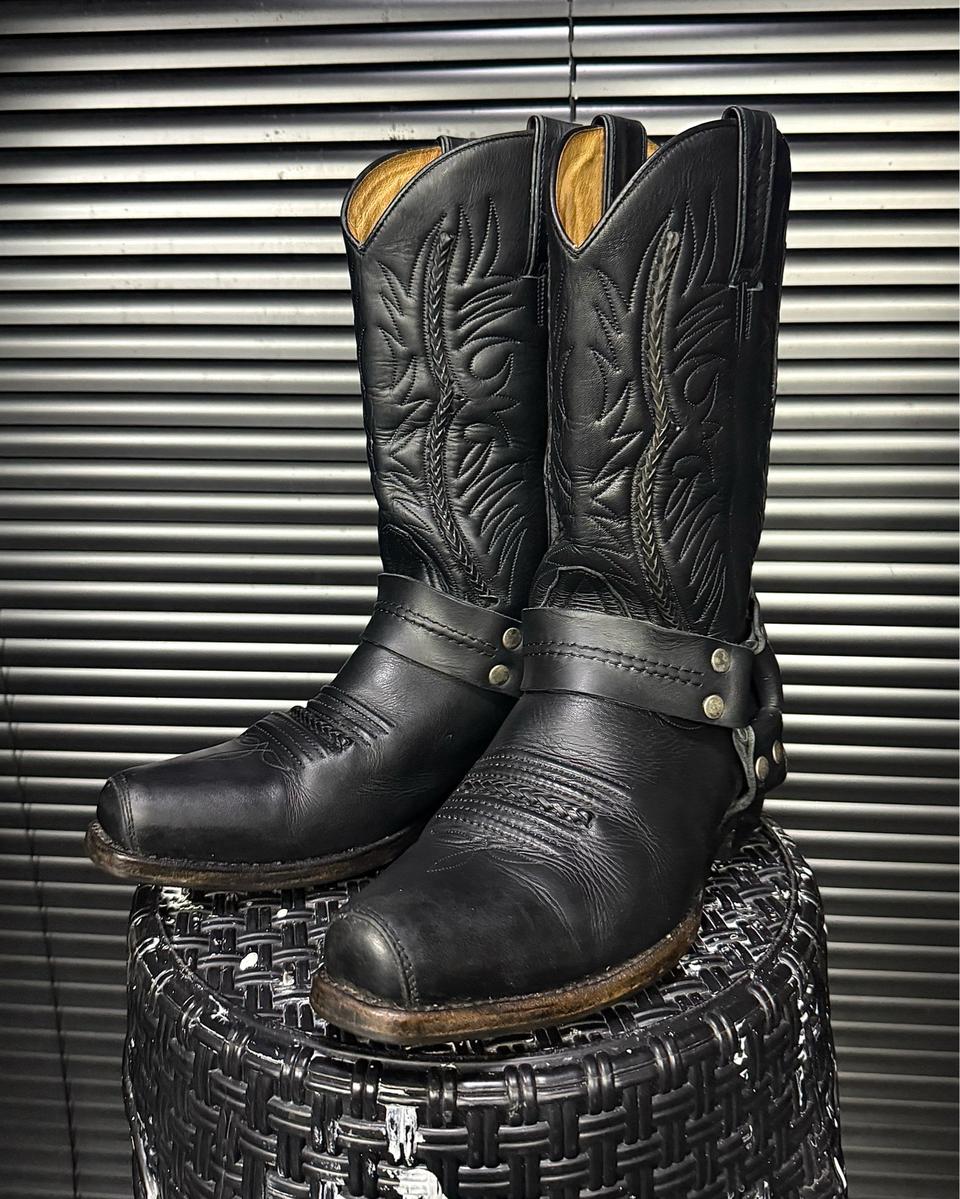 SANCHO 산초 부츠 스페인 가죽 웨스턴 부츠 링 앵클 260 블랙