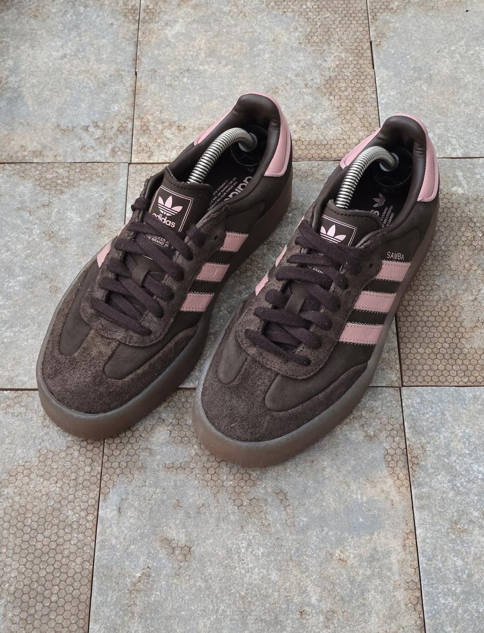 (240)아디다스 삼바 브라운 핑크 스니커즈 운동화