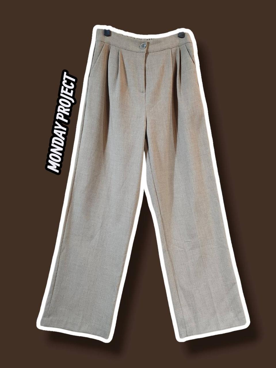 M/ 샵혜진 뒷밴딩 밀란 슬랙스 진베이지 /0401