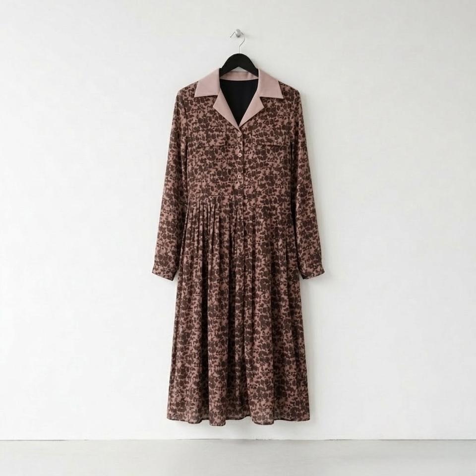 [시착만] 핑크브라운 원피스