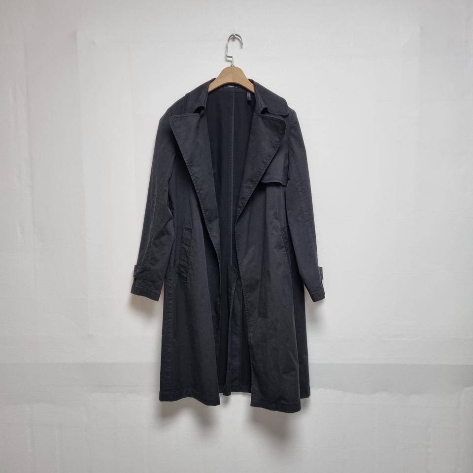 띠어리 여성용 오픈형 트렌치 코트 블랙 (S) 