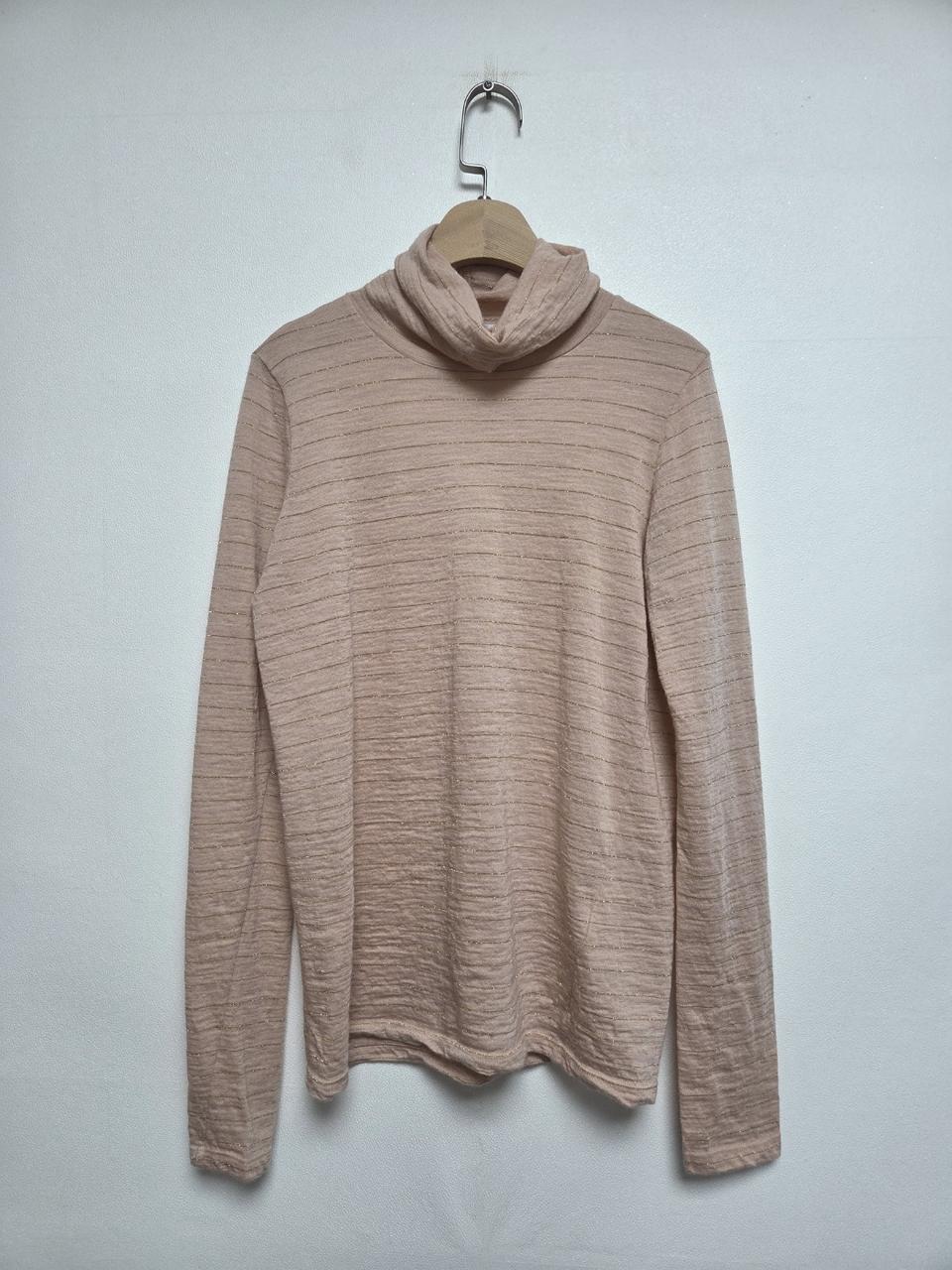 포망데레 여성 터틀넥 니트티 베이지핑크(S) 