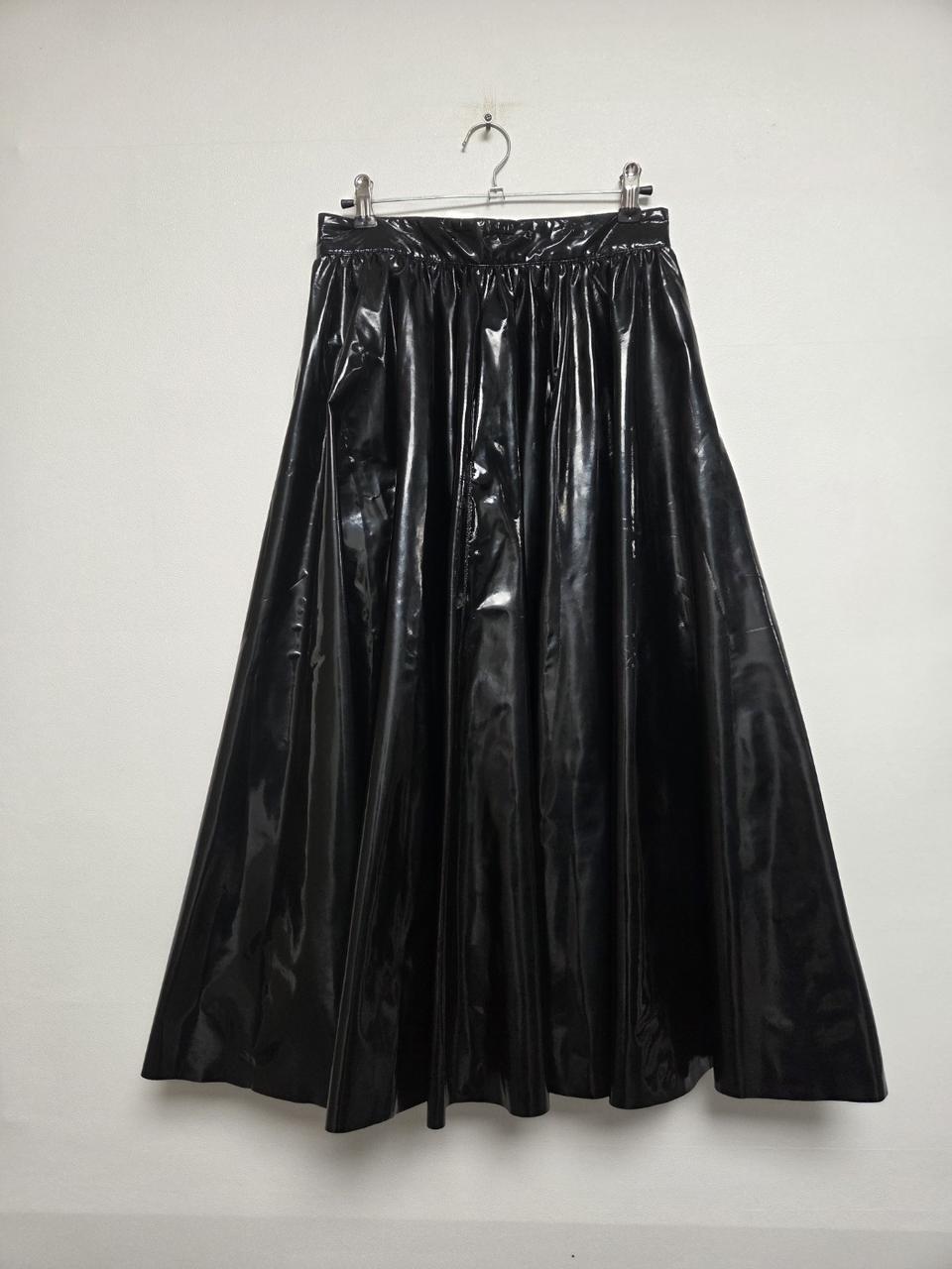 엠에스지엠 에나멜 비건 래더 맥시 스커트(S)