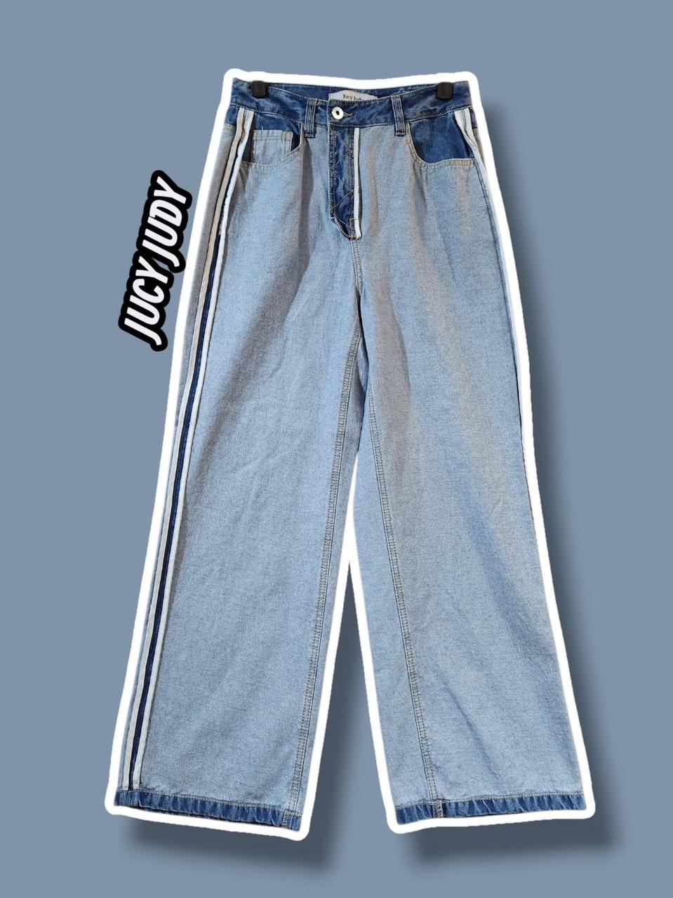 26/ 쥬시쥬디 리버스 디테일 와이드 데님 팬츠 /0401