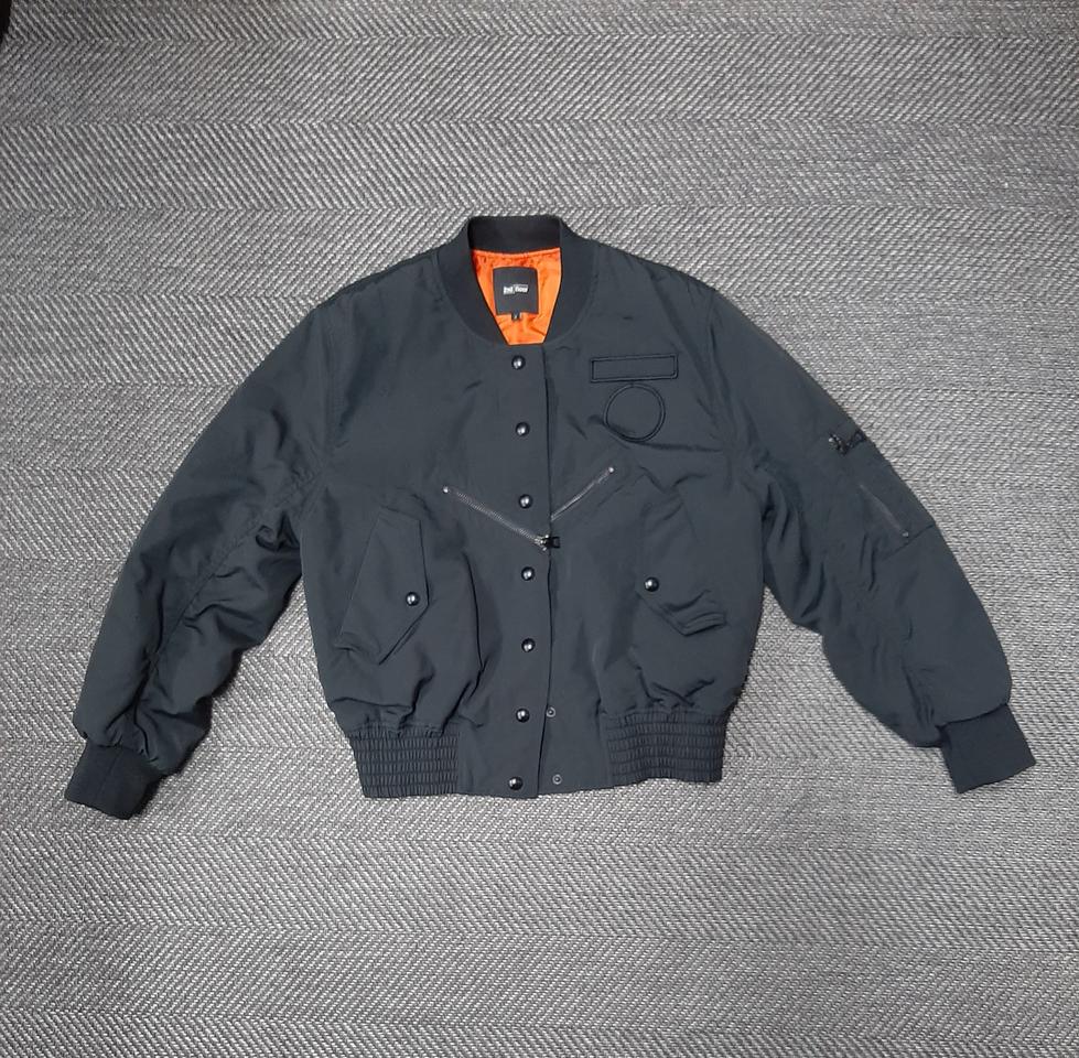 세컨플로어 블랙 봄버 자켓 솜누비 점퍼