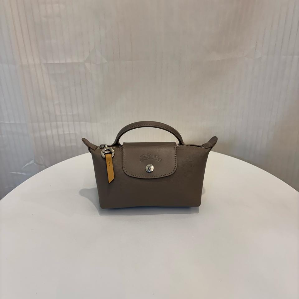 정품 롱샴 르플리아쥬 시티 핸들 파우치백