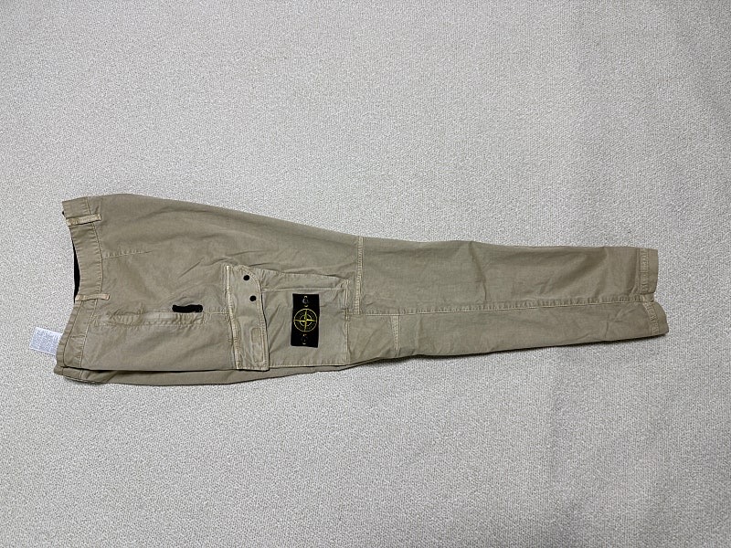 스톤 아일랜드 카고 바지 남성용 32인치