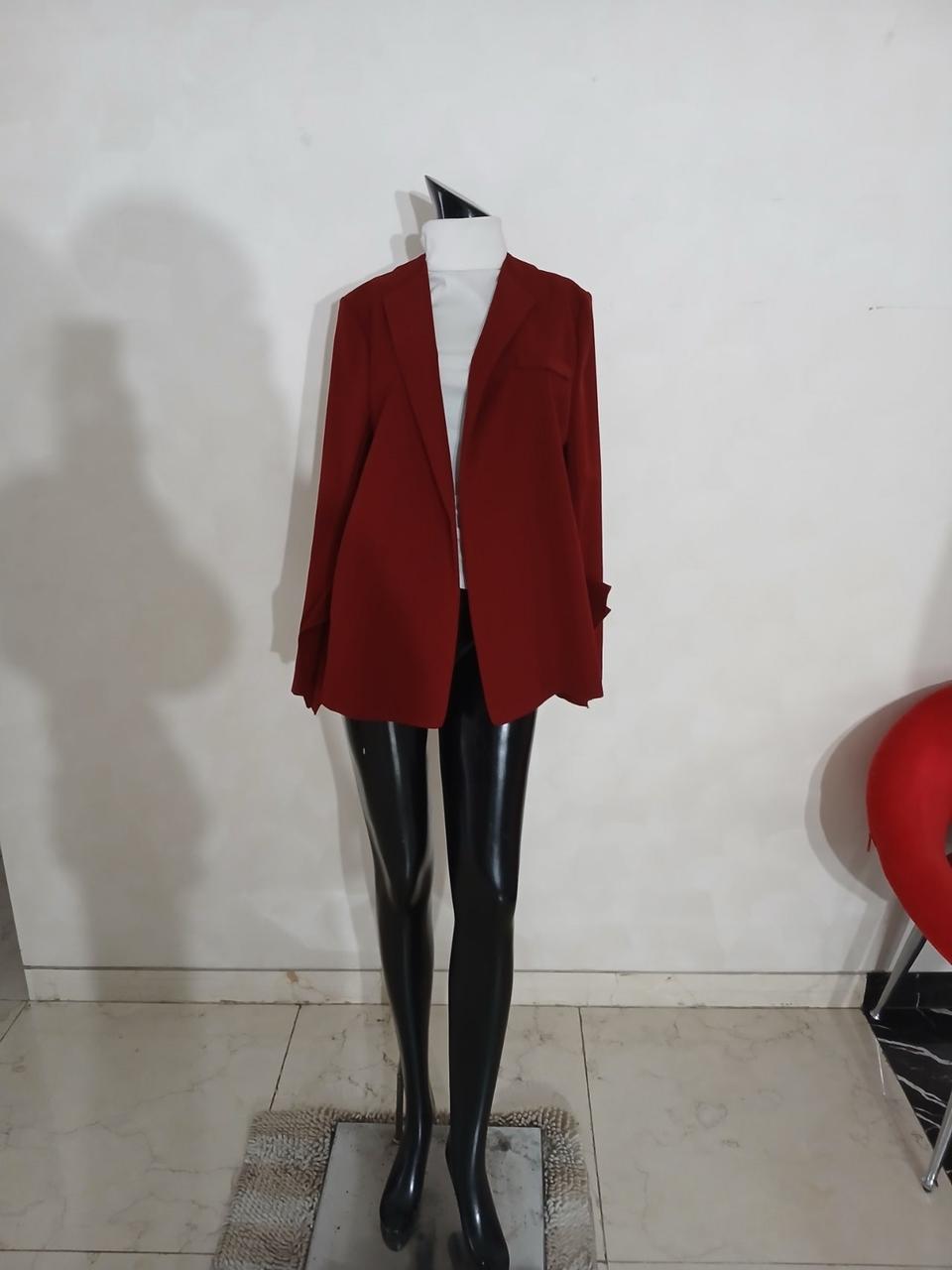 오즈세컨 소매 러플 자켓