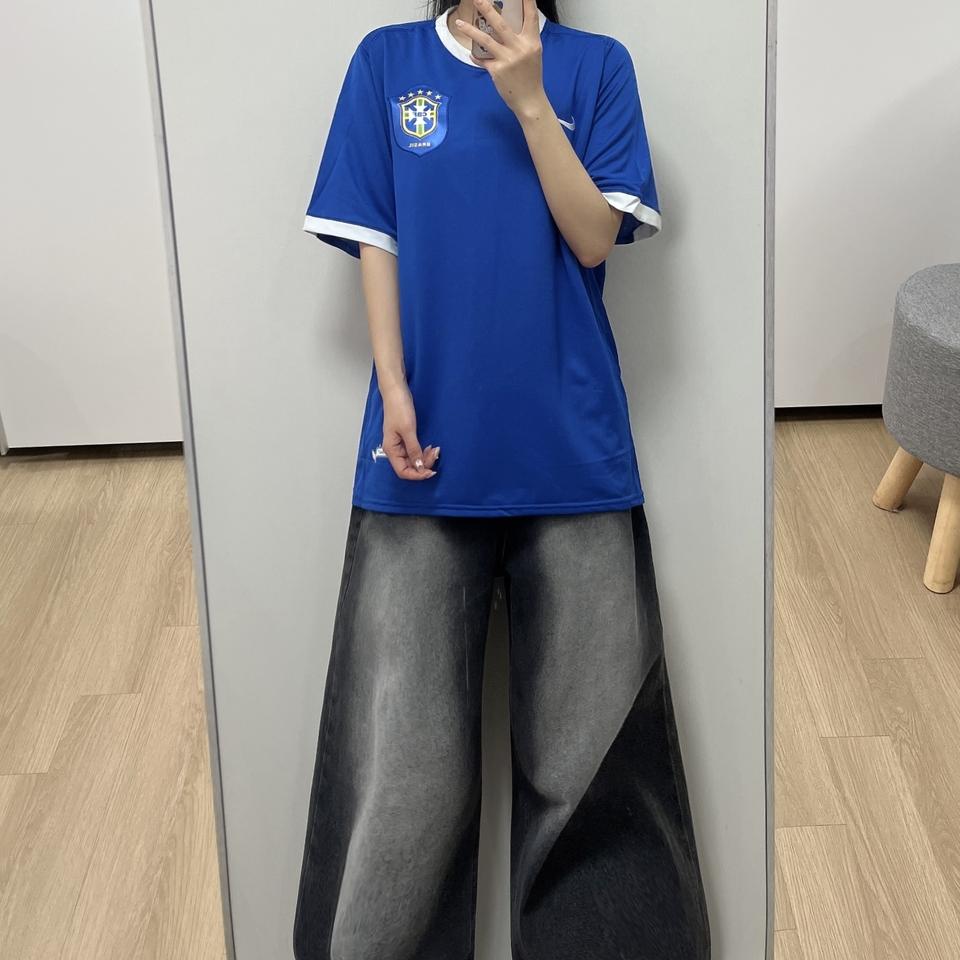 (새상품) 나이키 06-08 브라질 브라질 국대 어웨이 반팔 유니폼