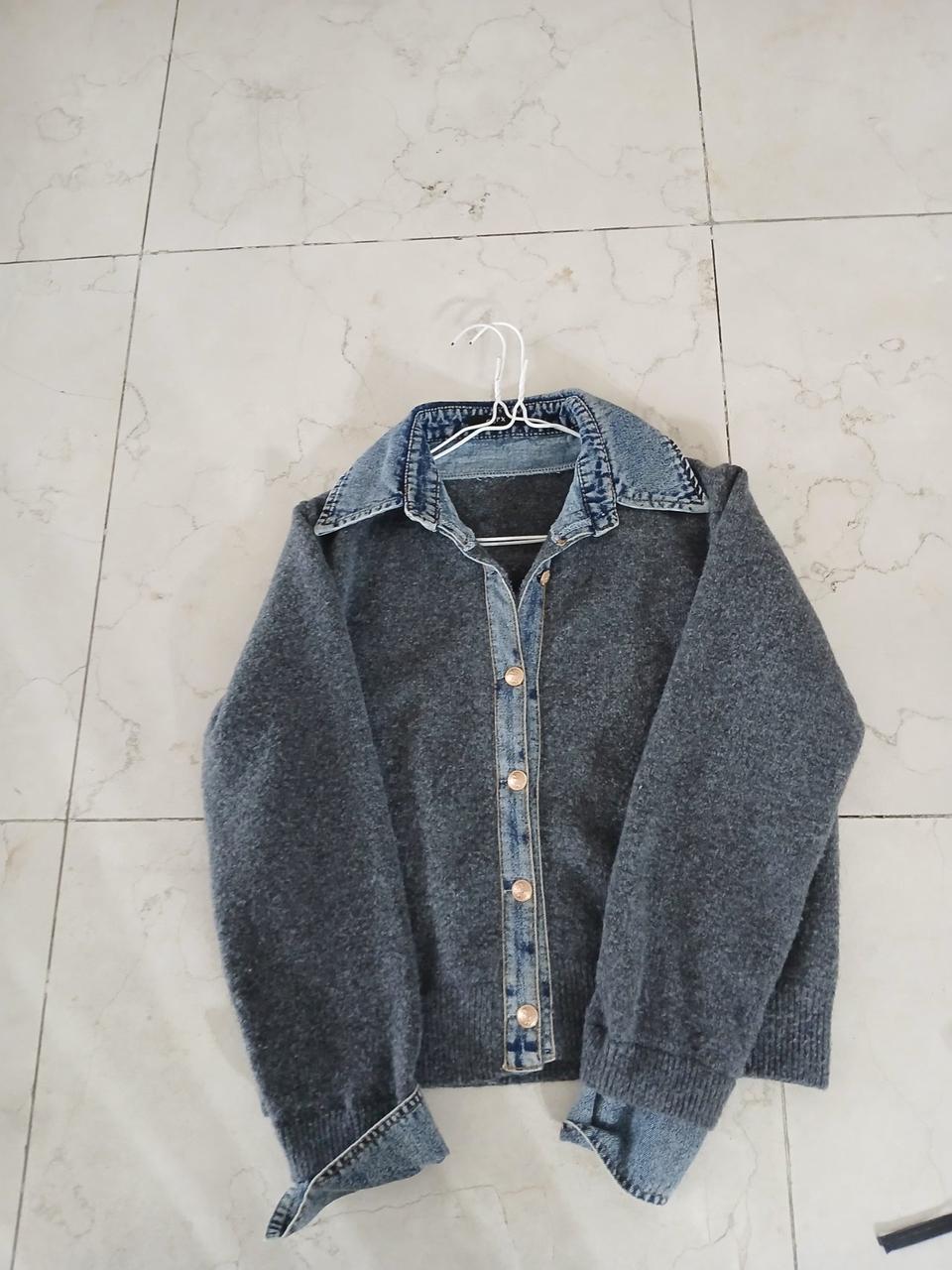 026 GGPX 니트 데님자켓 Free