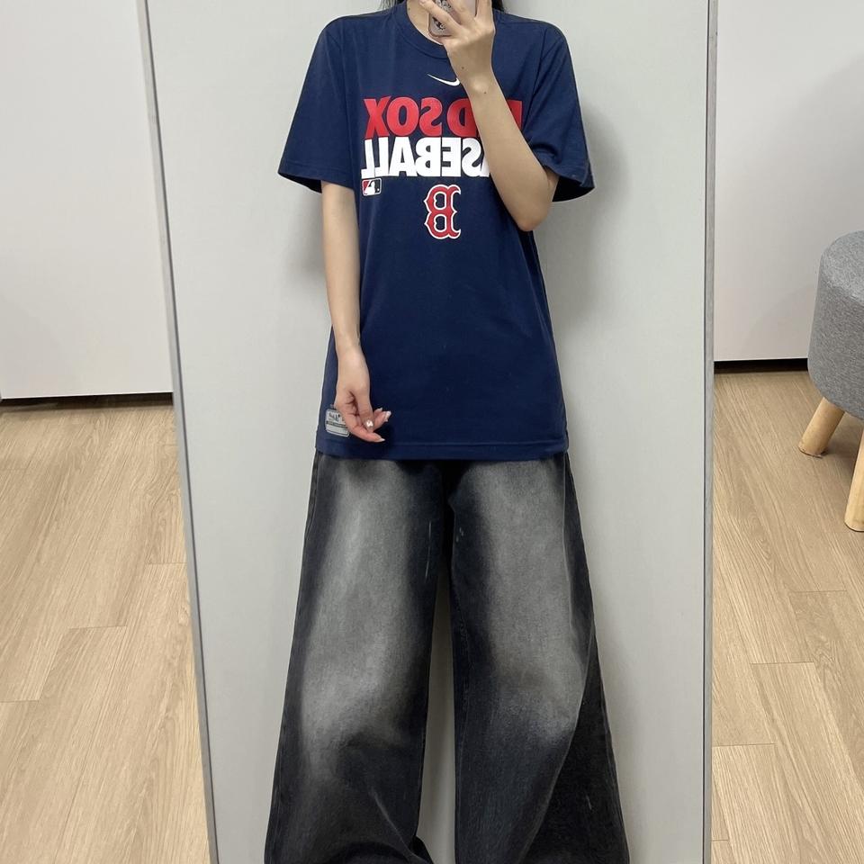 나이키 보스턴 레드삭스 네이비 반팔 티셔츠