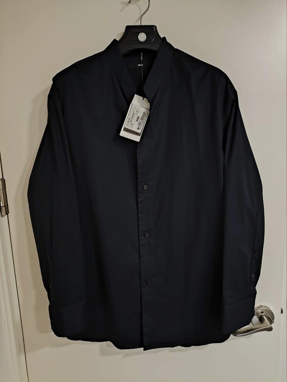 새거 100 한섬 시스템 히든 벨티드 셔츠자켓 코트