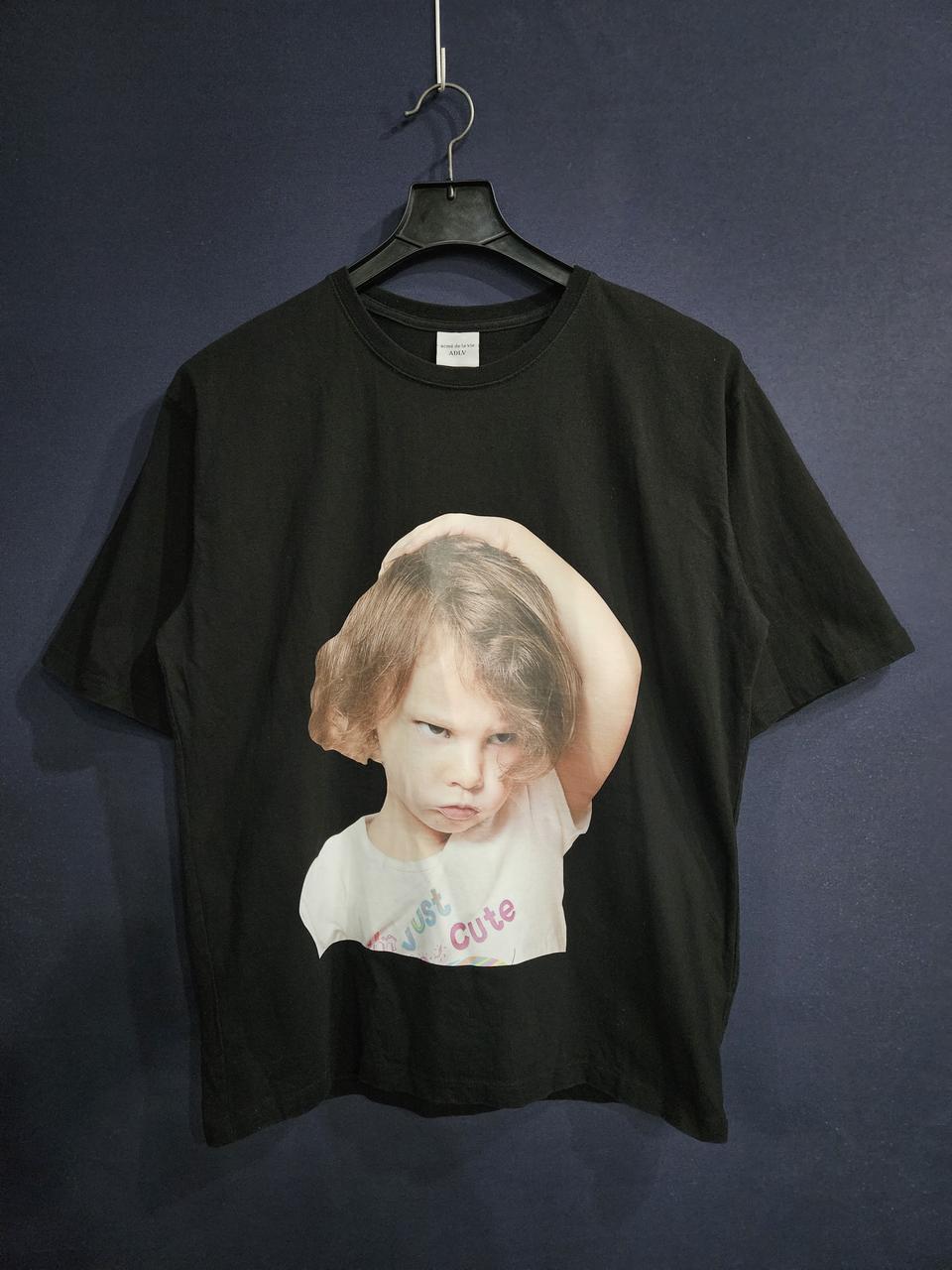 아크메드라비 프린팅 블랙 남성 95~FREE 반팔티