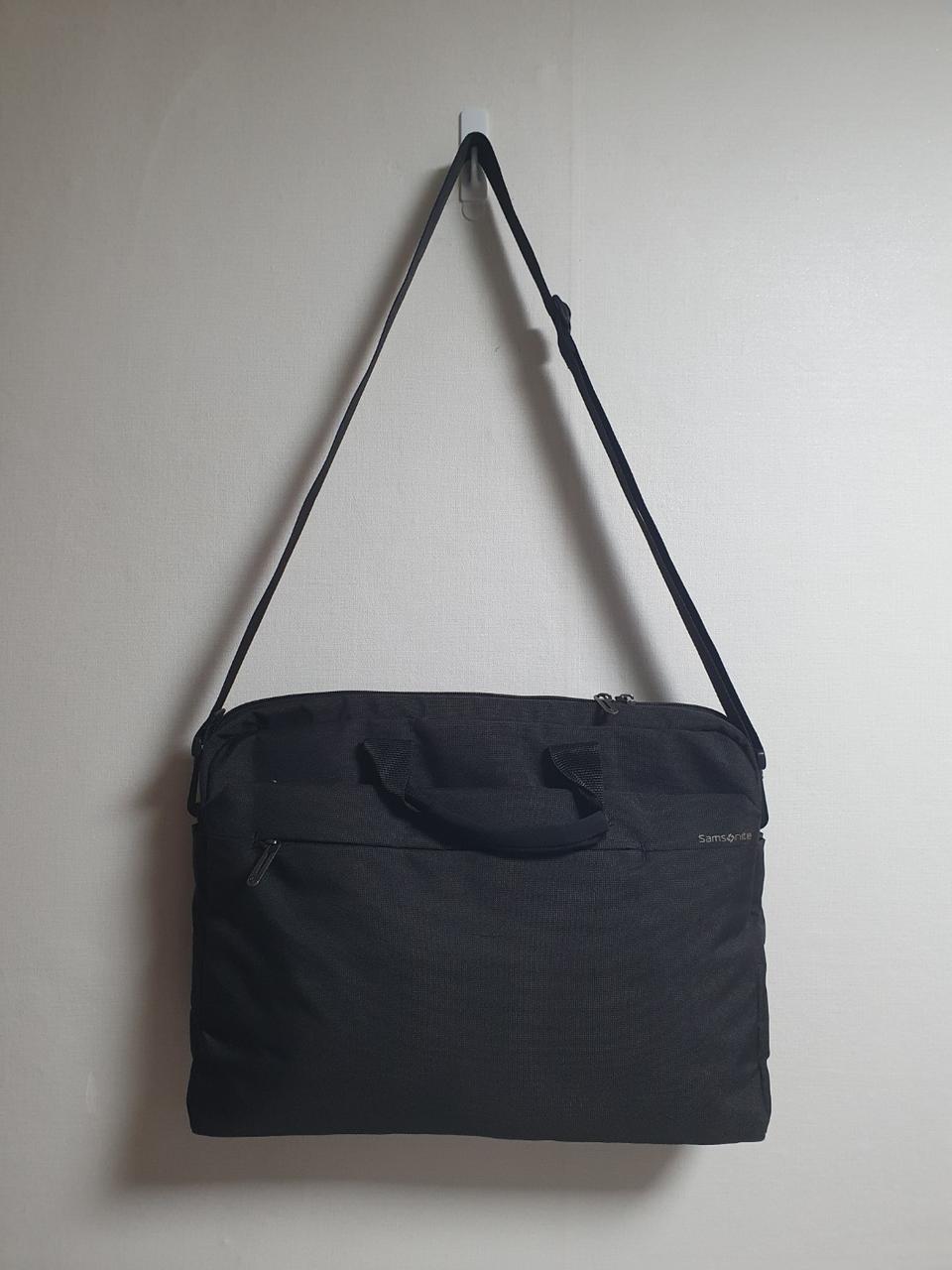 쌤소나이트 노트북 서류가방 크로스백 블랙