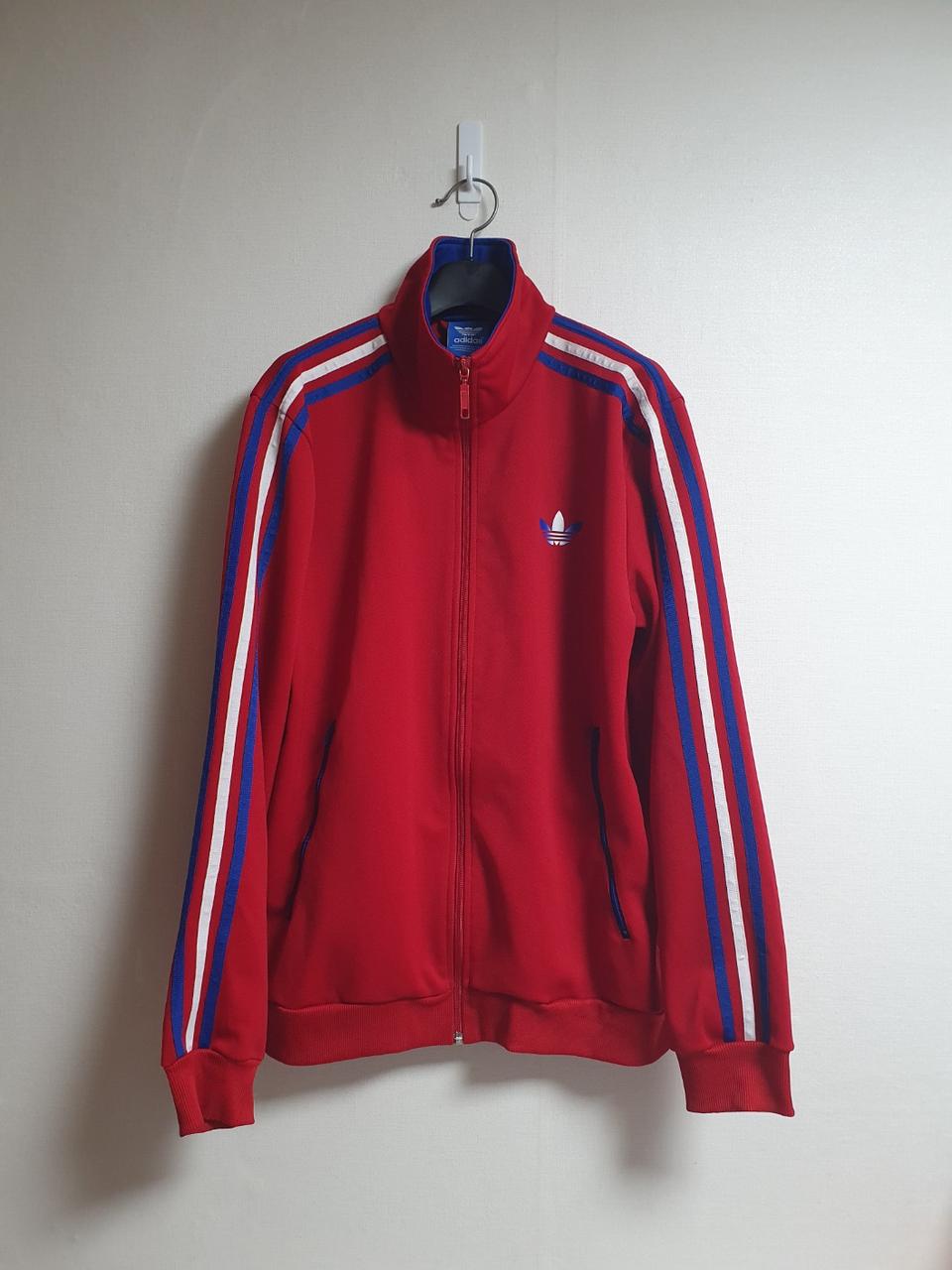 아디다스 져지 파이어버드 트랙탑 레드 블루 105