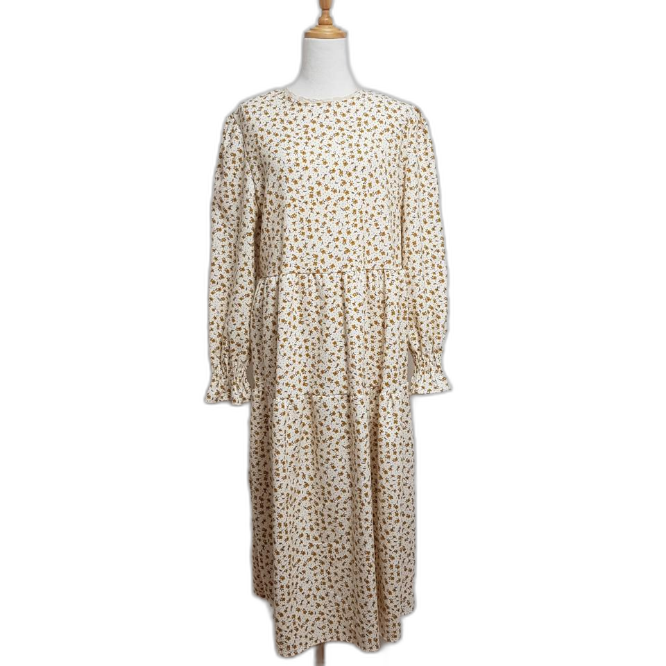 5634/라운드원피스 여 77사이즈 플라워원피스/내옷방