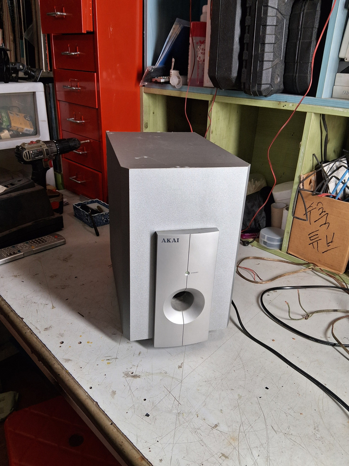 일본 아카이 SW-052 액티브 서브우퍼/220볼트 사용