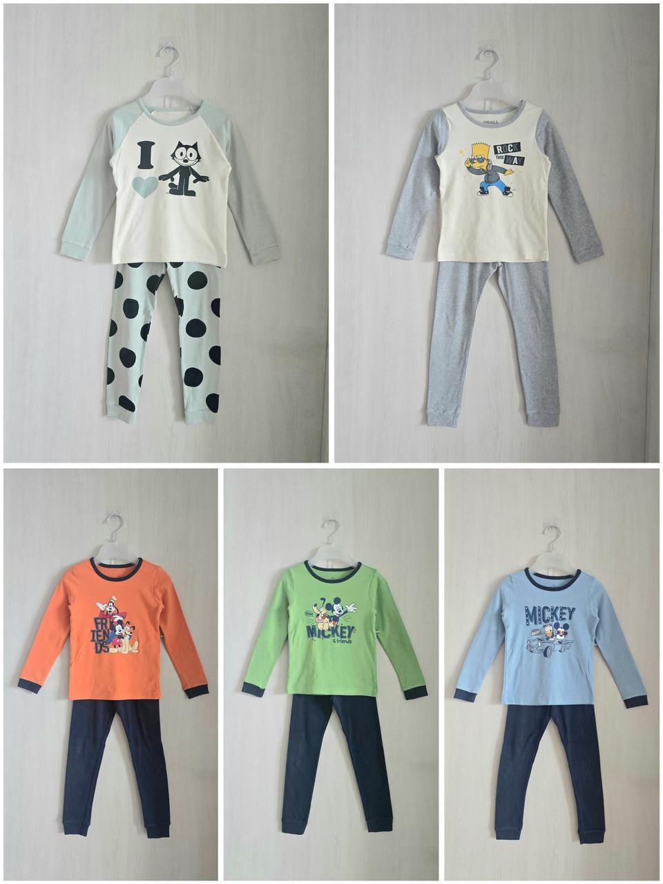 유아동 내의 실내복 상하세트 120사이즈 5세트 일괄