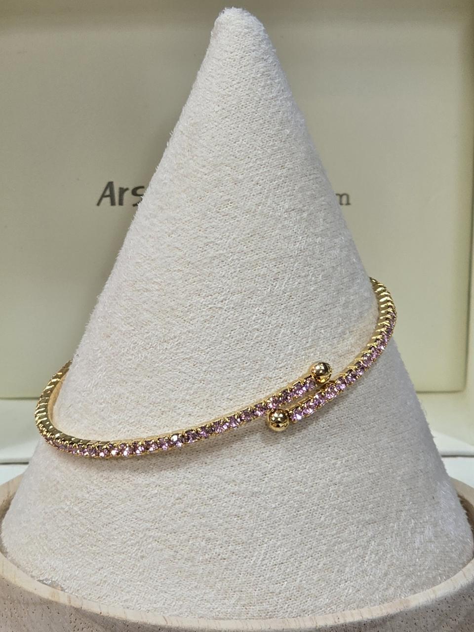 큐빅셋팅 프리사이즈 디자인 팔찌