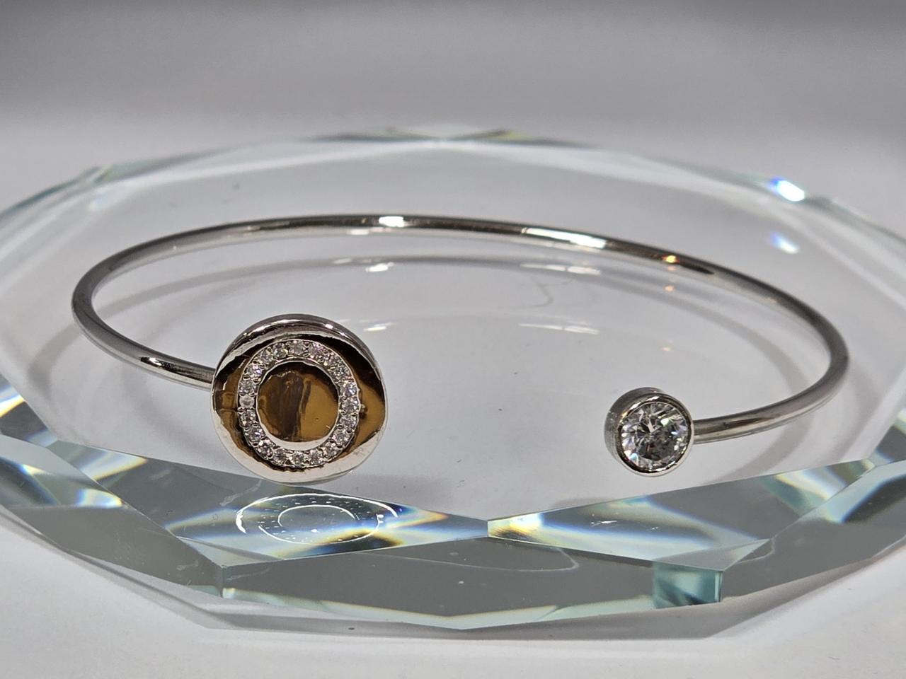 큐빅셋팅 프리사이즈 디자인 팔찌