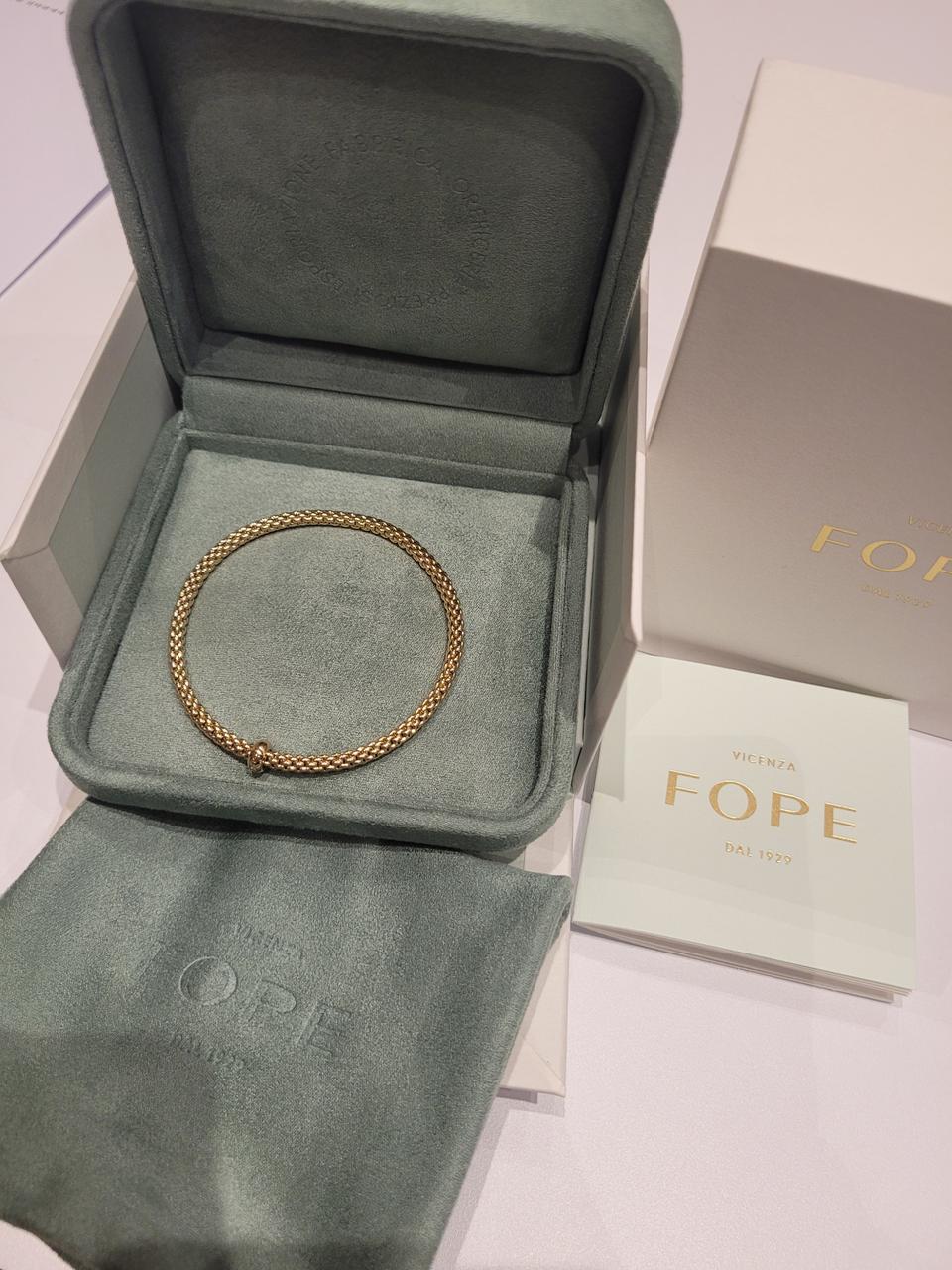 (새상품,풀구성) 포페 화이트 프리마 다이아몬드 플렉스 잇 브레이슬릿팔찌