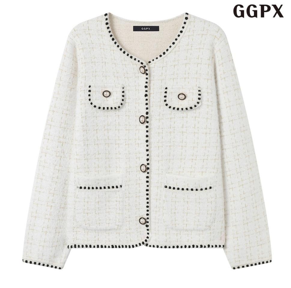 GGPX 트위드 가디건