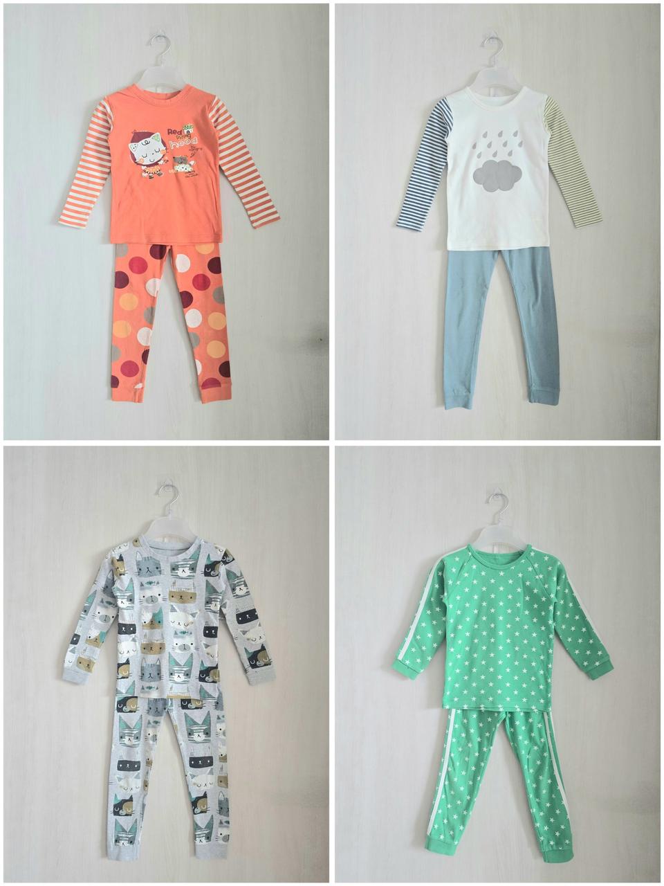 유아동 내의 실내복 상하세트 120사이즈 4세트 일괄