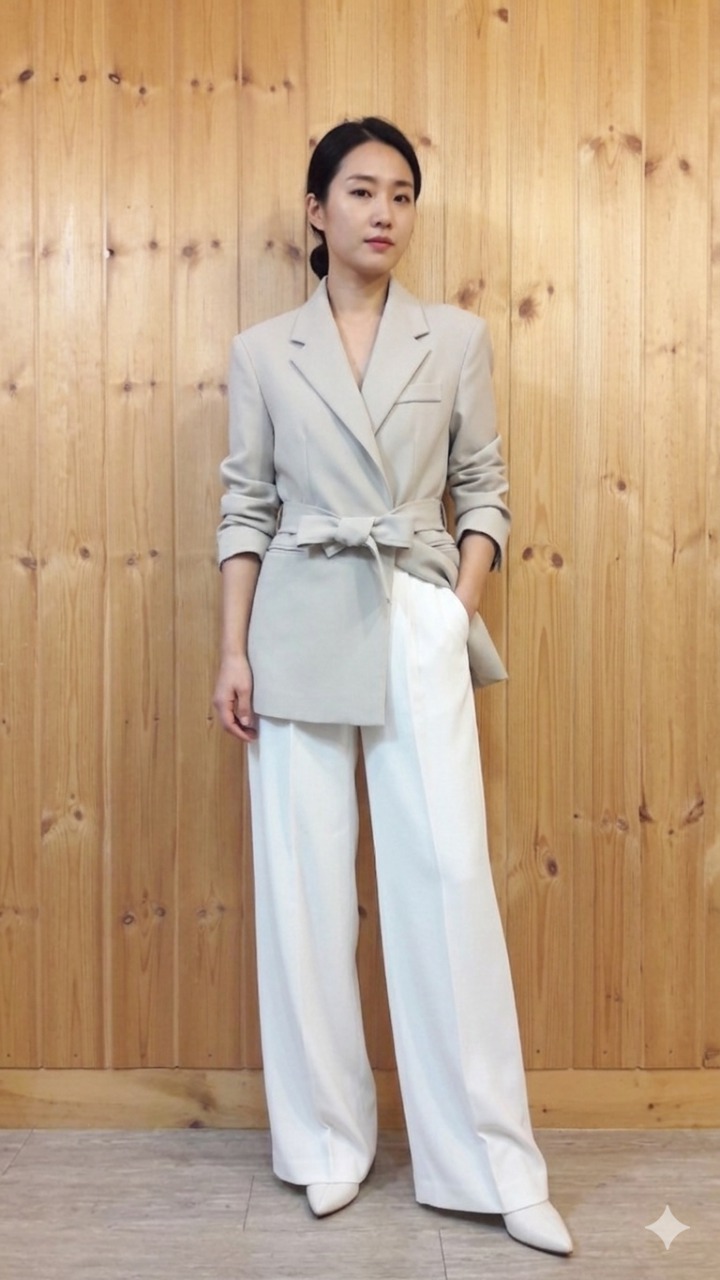 * 싱글 벨티드 자켓 ( 새 상품 )*