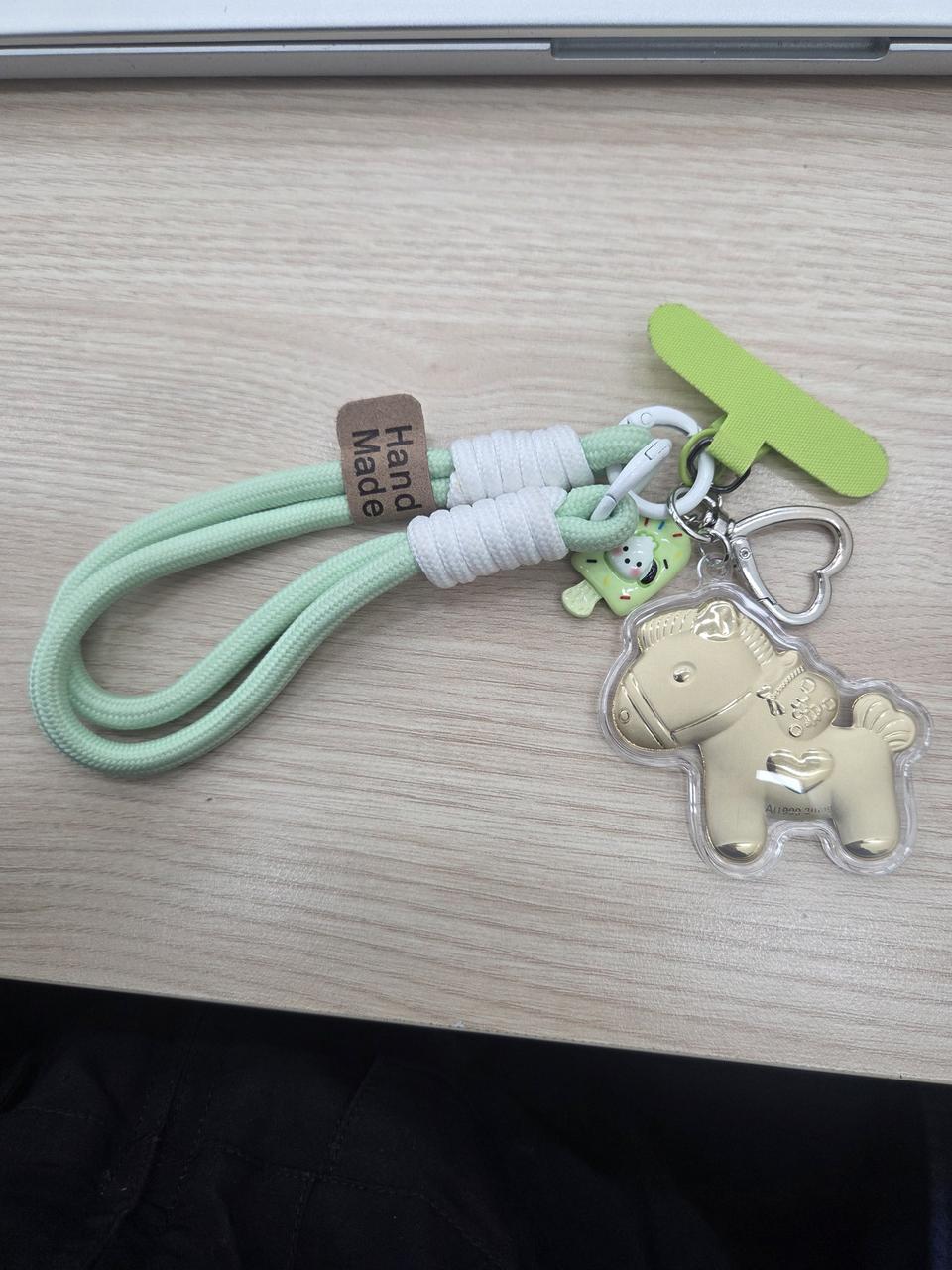 황금말 키링 스트랩,금 20mg함유