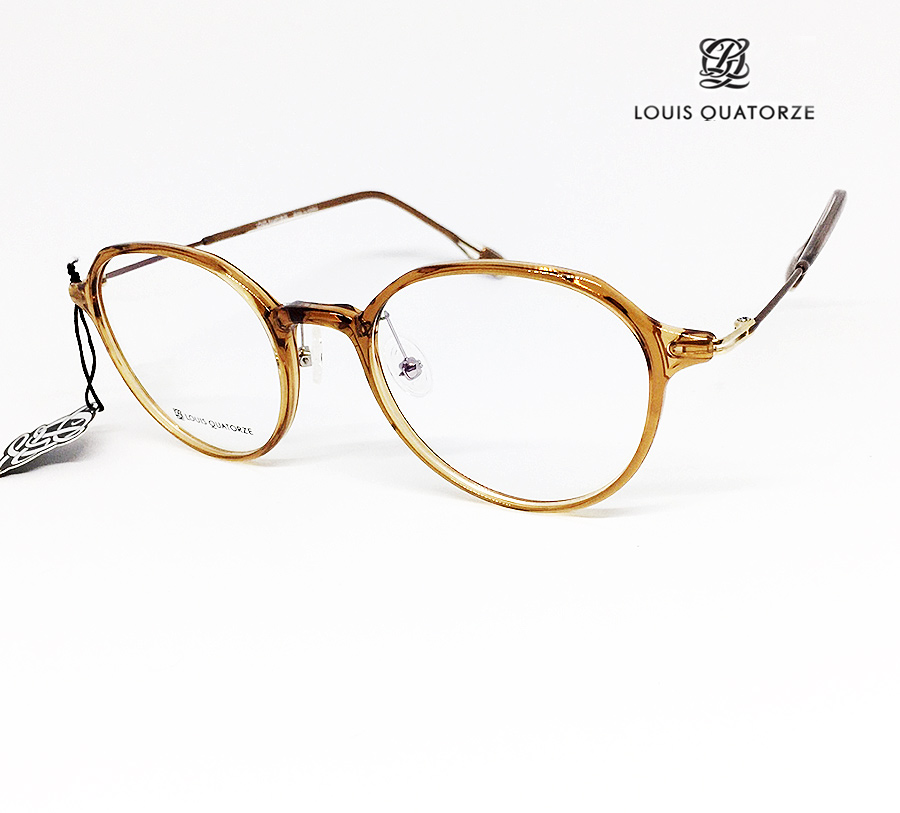 루이까또즈 브라운 가벼운 클래식 빈티지 안경테 LQ4326AY 새제품