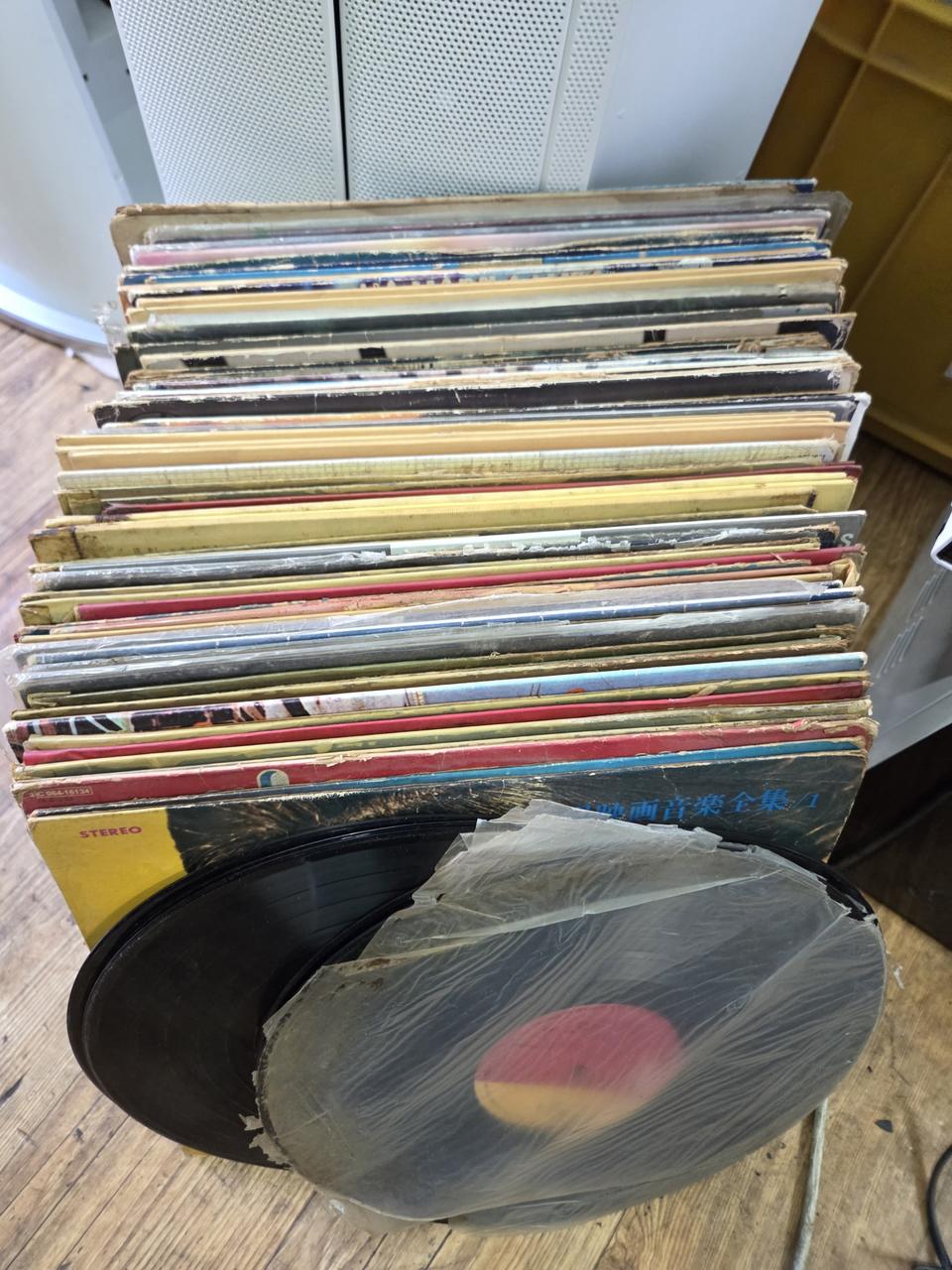 오래된 LP판 69장 자켓없는거6장 사진일괄