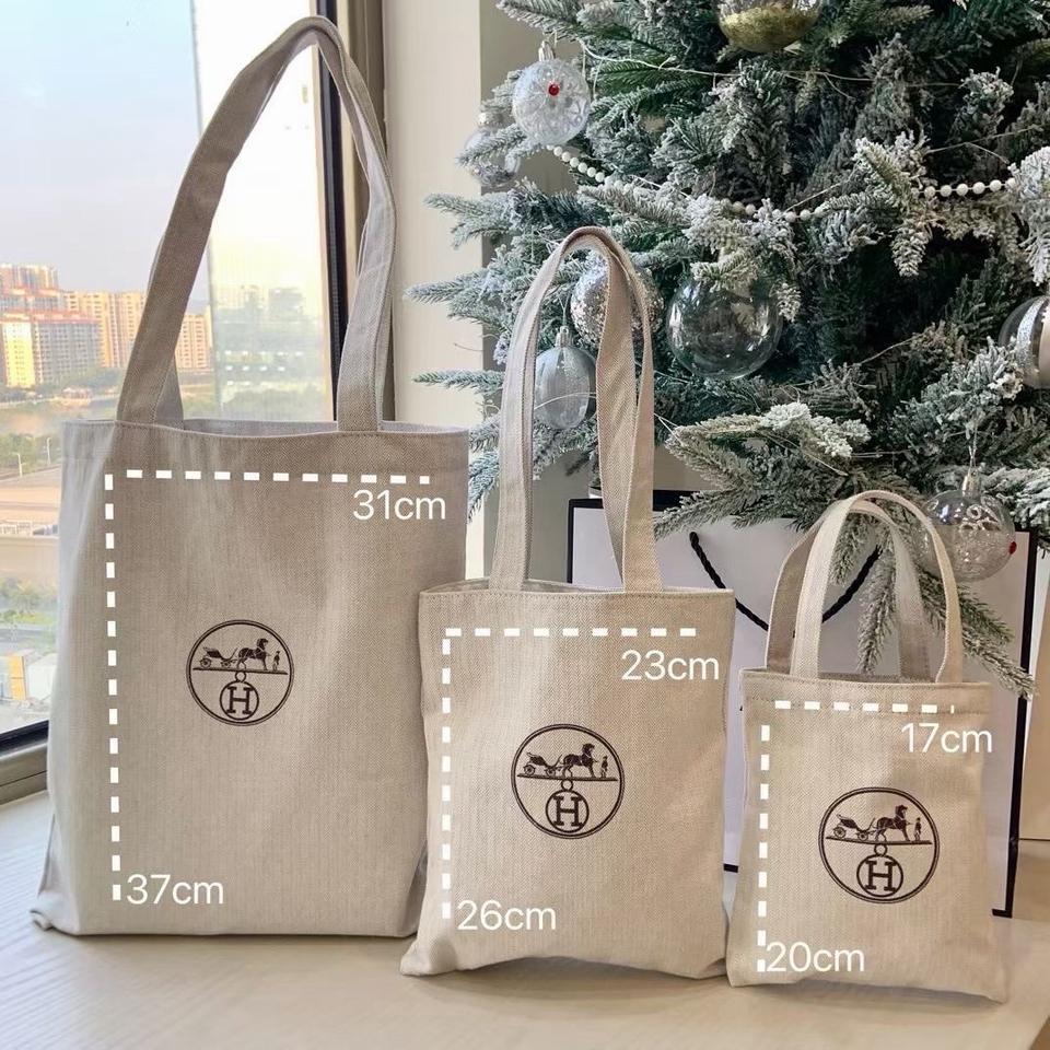 에르메스 뷰티 캔버스백 미디움 토드백