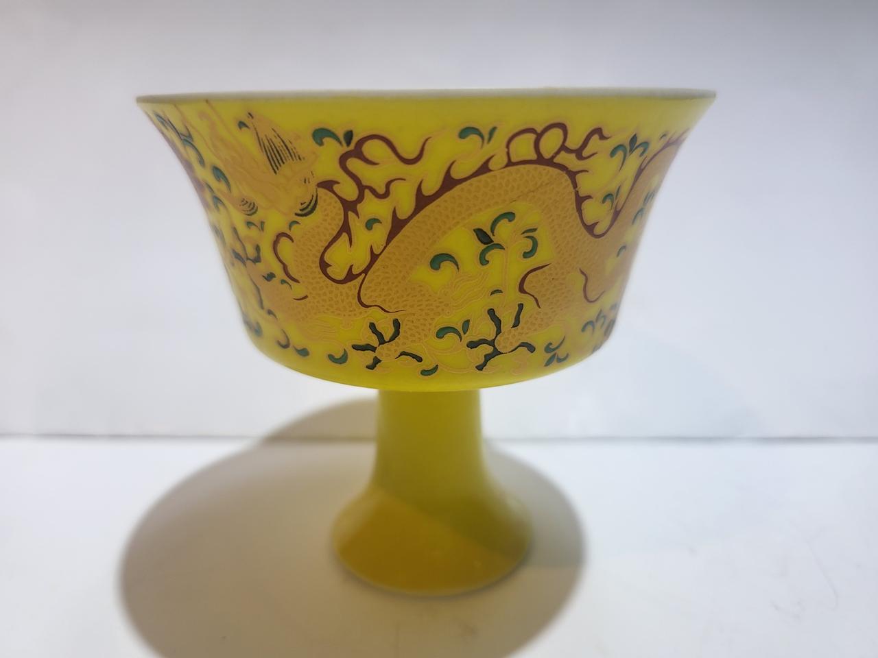 중국도자기 박태 고족배