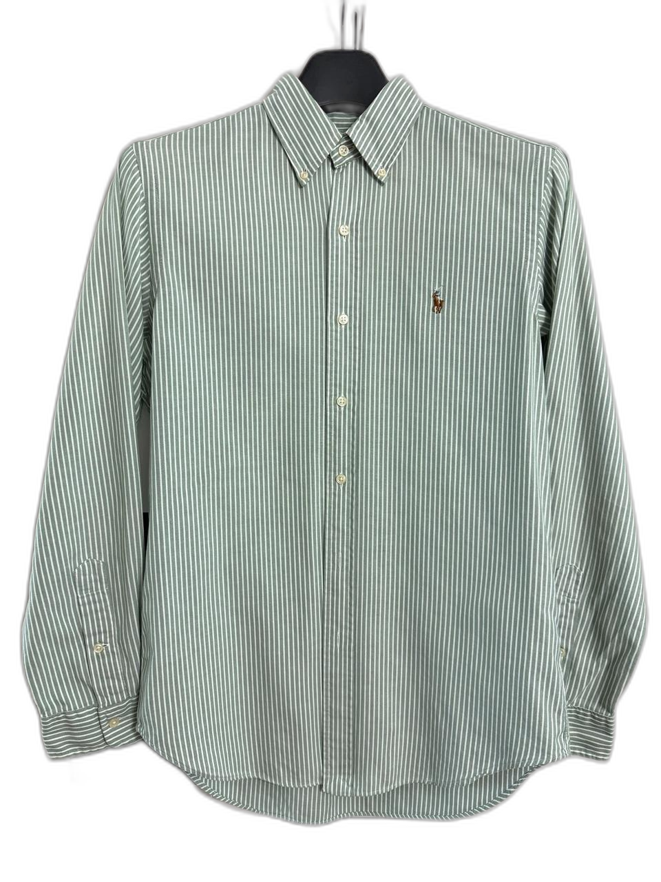 폴로 랄프로렌 클래식핏 연그린 줄무늬셔츠 95- 마른 100
