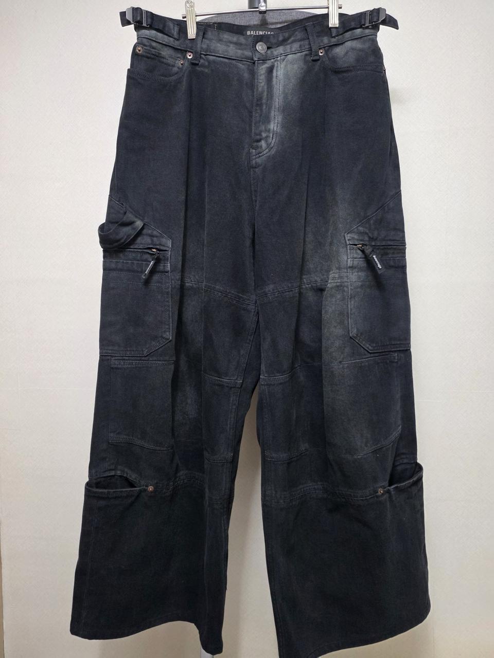 발렌시아가 와이드 데님 바지 국내매장판