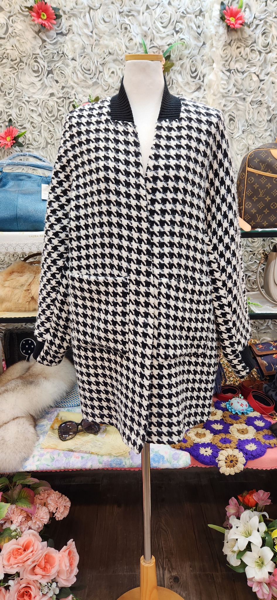 하운드투스 트위드 하프코트(FREE)