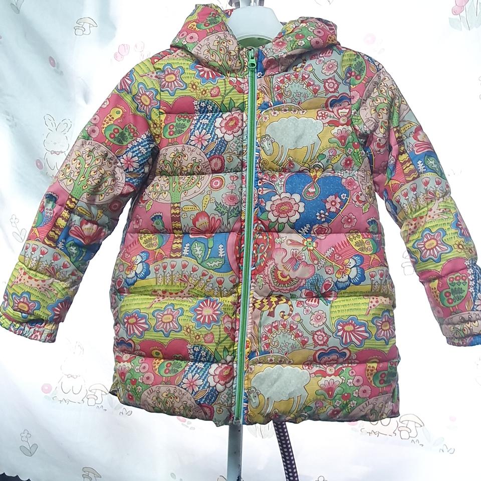 오일릴리  키즈(6세)   후드 다운 패딩