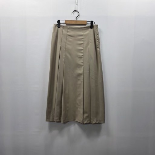 1175 FLAT 플랫 베이지 플리츠 롱스커트 / 여성 / 하객룩 데일리