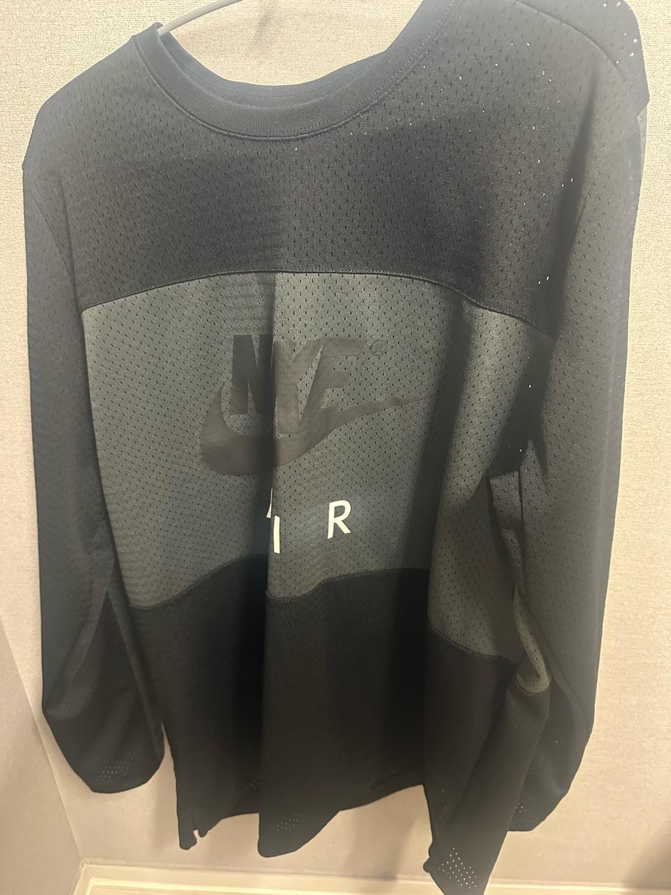 나이키 에어 블랙 메쉬 롱슬리브